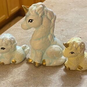 Adorable Unicorn Figurine Set